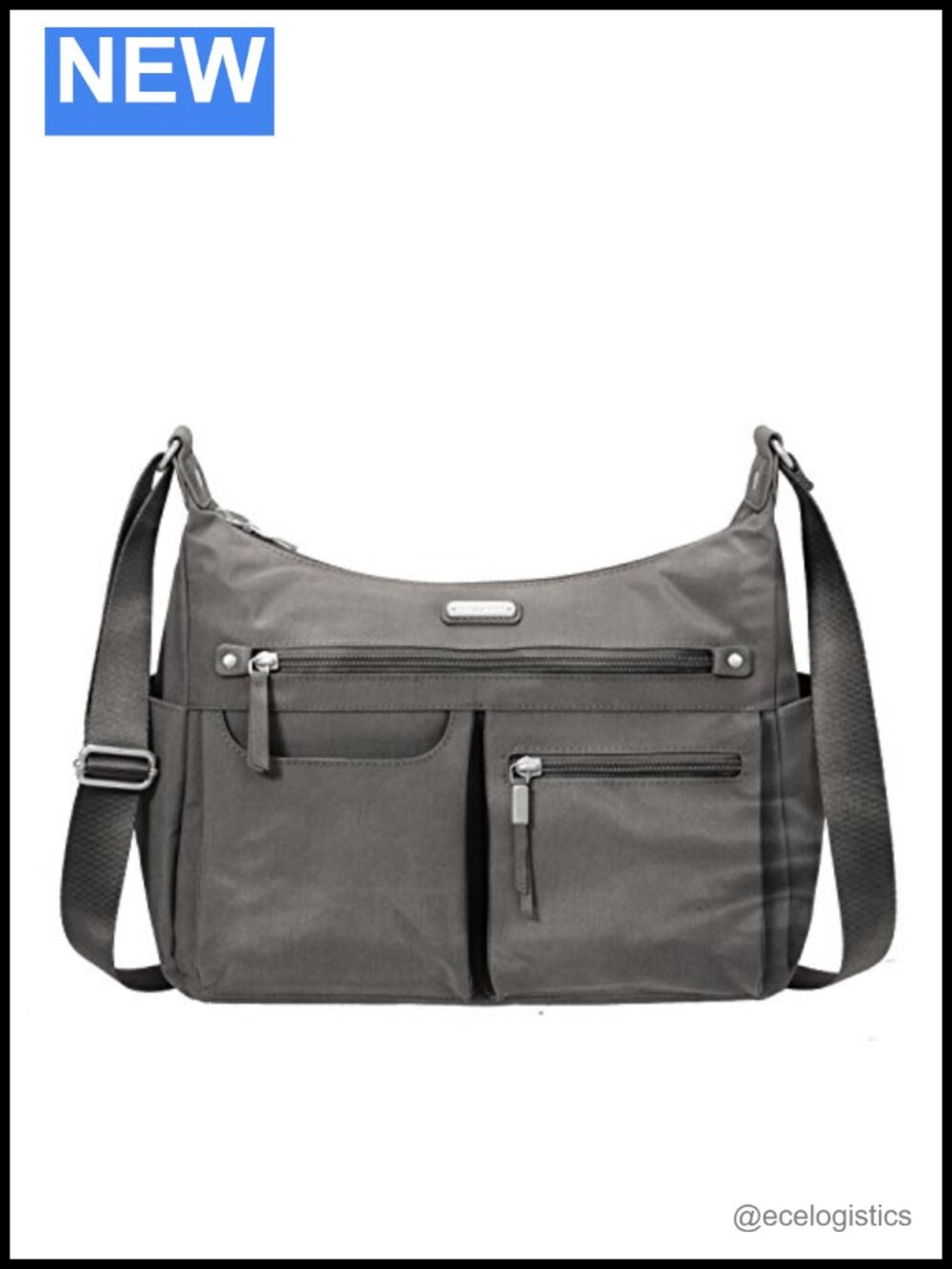 Large Hobo Bag with RFID-Blocking Wristlet, Luggage Sleeve, Water-Resistant